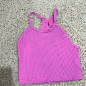 This is a pink crop top/tank top from free people